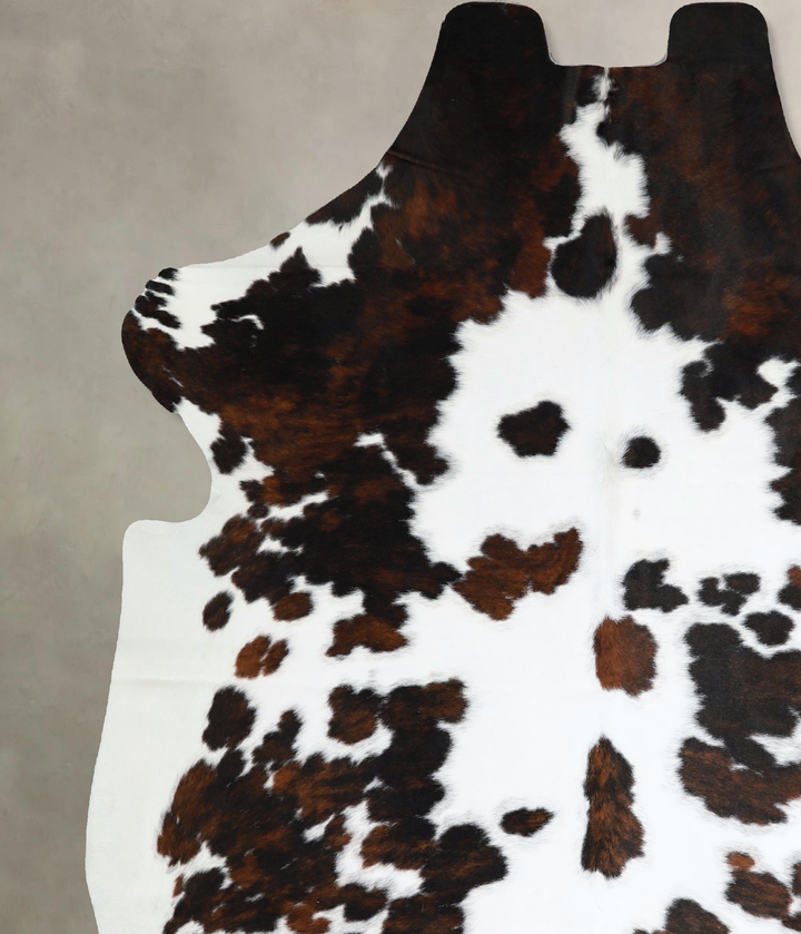 Tricolor X-Large European Cowhide Rug 7'4"H x 6'5"W #A41914 by Hudson Hides