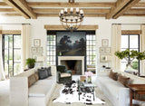 Tricolor X-Large European Cowhide Rug 7'4"H x 6'5"W #A41914 by Hudson Hides