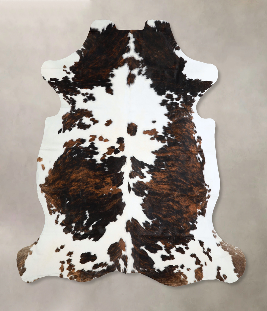 Tricolor XX-Large European Cowhide Rug 7'4"H x 6'10"W #A41915 by Hudson Hides