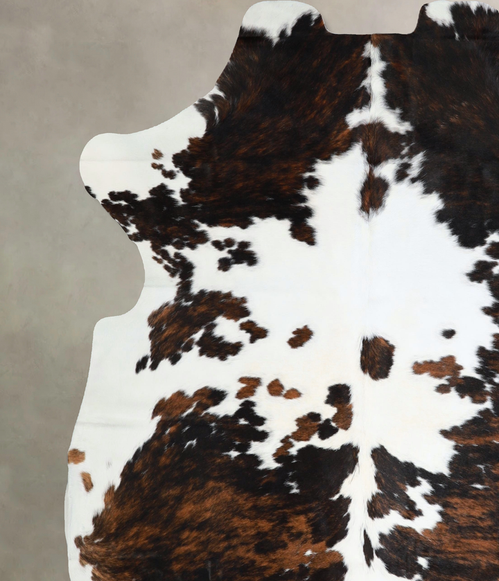 Tricolor XX-Large European Cowhide Rug 7'4"H x 6'10"W #A41915 by Hudson Hides