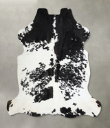 Black and White Large Brazilian Cowhide Rug 6'2"H x 6'0"W #A41918 by Hudson Hides