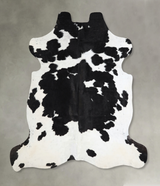 Black and White X-Large Brazilian Cowhide Rug 6'5"H x 6'5"W #A41920 by Hudson Hides
