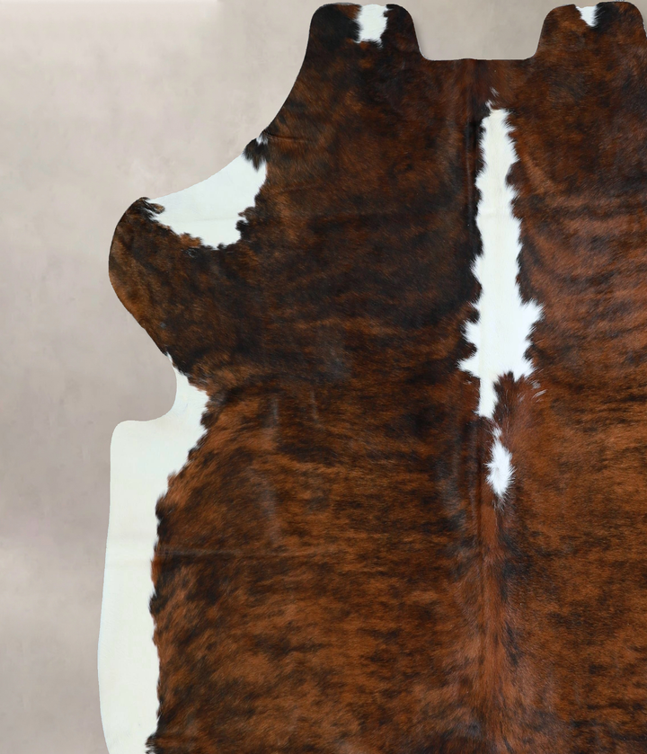 Tricolor X-Large European Cowhide Rug 6'11"H x 7'1"W #A41922 by Hudson Hides