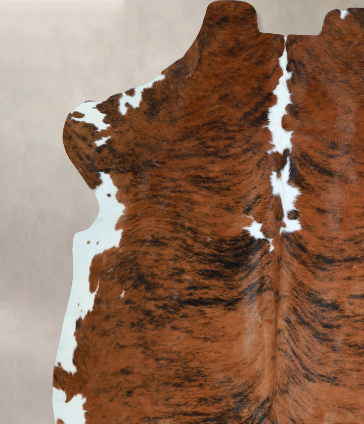 Tricolor X-Large European Cowhide Rug 6'11"H x 6'8"W #A41923 by Hudson Hides