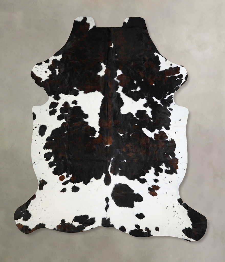 Tricolor XX-Large European Cowhide Rug 7'9"H x 6'9"W #A41948 by Hudson Hides