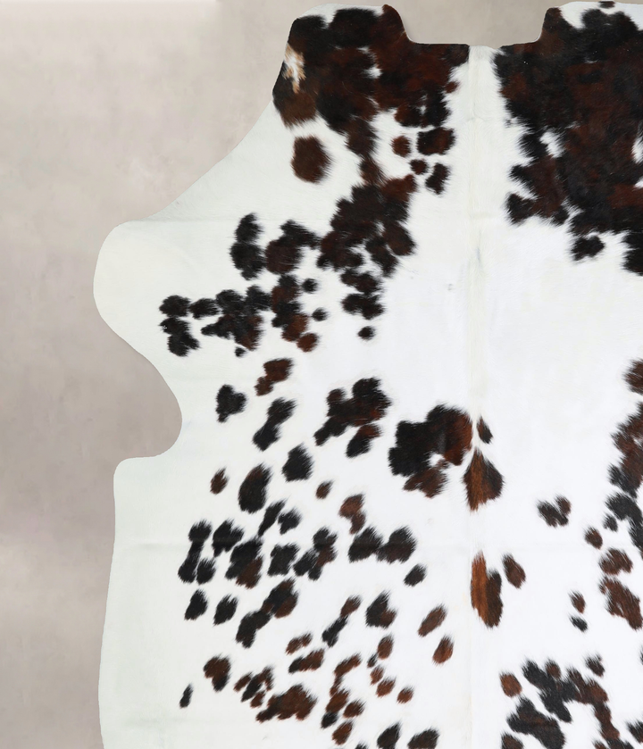 Tricolor XX-Large European Cowhide Rug 7'8"H x 6'10"W #A41949 by Hudson Hides
