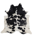 Black and White X-Large Brazilian Cowhide Rug 6'9"H x 6'8"W #A4225 by Hudson Hides