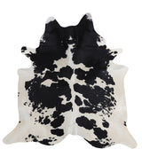 Black and White X-Large Brazilian Cowhide Rug 6'9"H x 6'8"W #A4225 by Hudson Hides