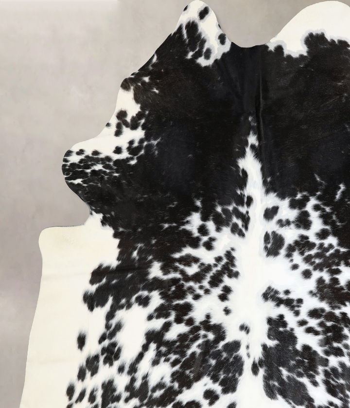 Black and White XX-Large Brazilian Cowhide Rug 7'10"H x 7'3"W #A42756 by Hudson Hides