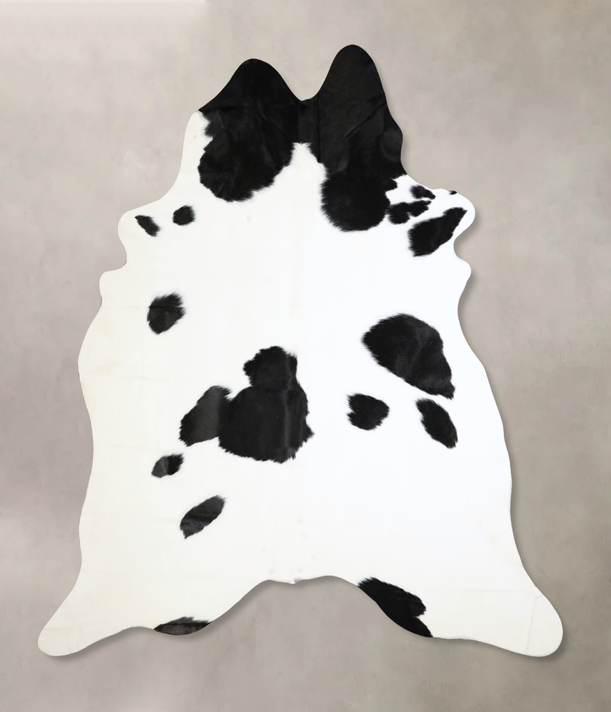 Black and White XX-Large Brazilian Cowhide Rug 8'4"H x 7'6"W #A42757 by Hudson Hides