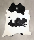 Black and White XX-Large Brazilian Cowhide Rug 7'9"H x 7'0"W #A42760 by Hudson Hides