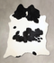 Black and White XX-Large Brazilian Cowhide Rug 7'9