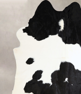 Black and White XX-Large Brazilian Cowhide Rug 7'9"H x 7'0"W #A42760 by Hudson Hides