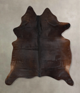 Chocolate X-Large Brazilian Cowhide Rug 7'3"H x 6'1"W #A42770 by Hudson Hides