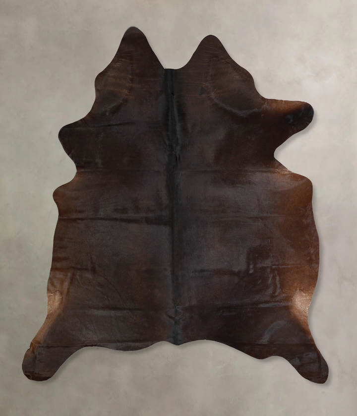 Chocolate X-Large Brazilian Cowhide Rug 7'3"H x 6'1"W #A42770 by Hudson Hides