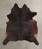 Chocolate X-Large Brazilian Cowhide Rug 7'3