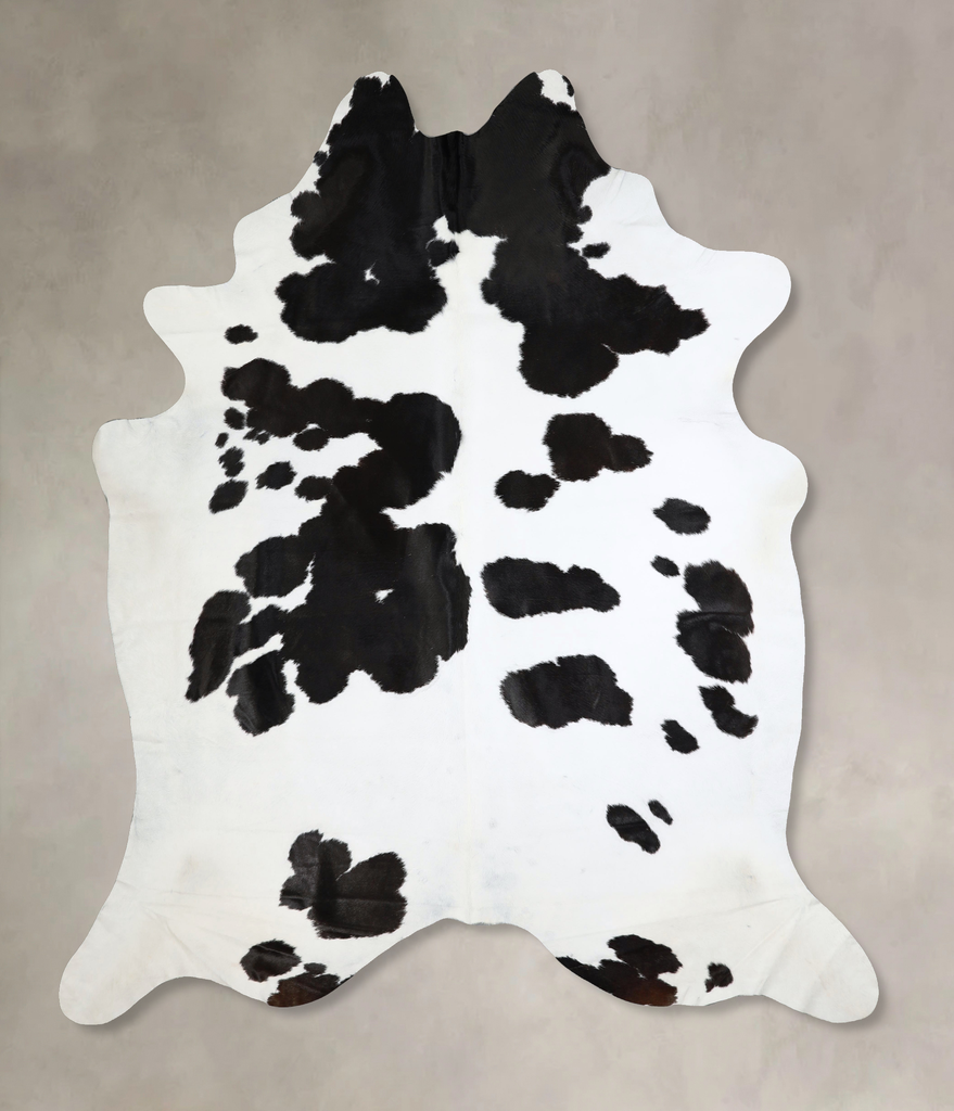 Black and White XX-Large Brazilian Cowhide Rug 8'5"H x 7'5"W #A42786 by Hudson Hides