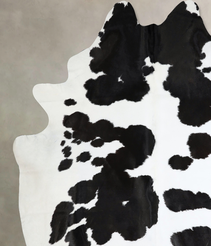 Black and White XX-Large Brazilian Cowhide Rug 8'5"H x 7'5"W #A42786 by Hudson Hides
