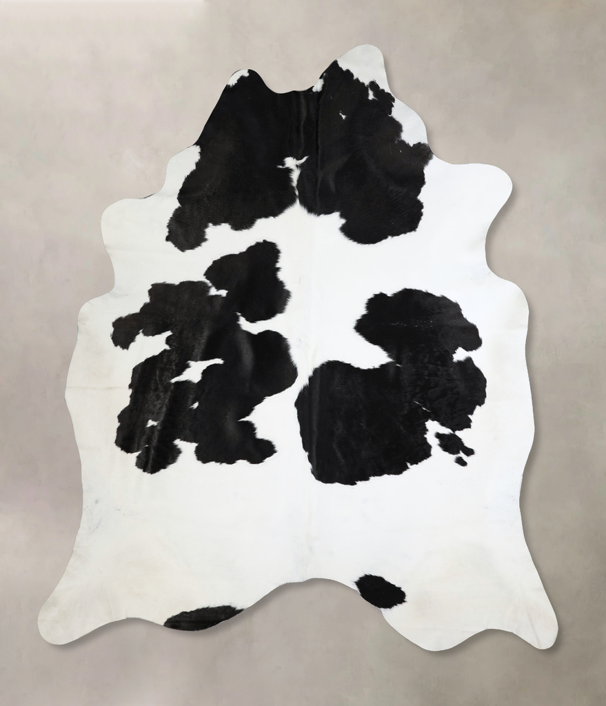 Black and White XX-Large Brazilian Cowhide Rug 8'8"H x 7'5"W #A42789 by Hudson Hides