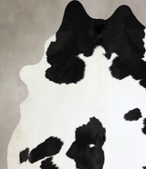 Black and White XX-Large Brazilian Cowhide Rug 8'6"H x 7'6"W #A42790 by Hudson Hides