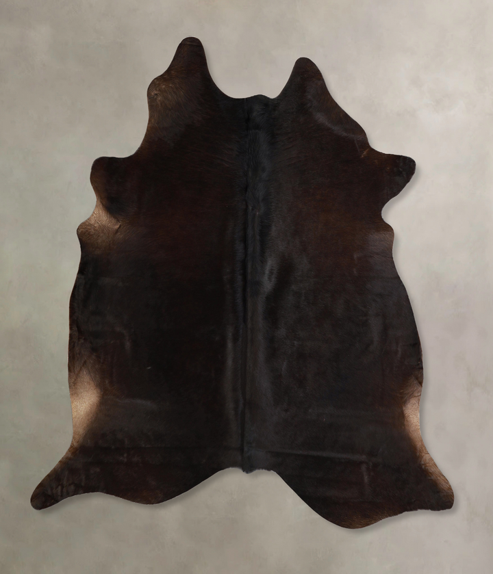 Chocolate X-Large Brazilian Cowhide Rug 7'1"H x 6'8"W #A42797 by Hudson Hides