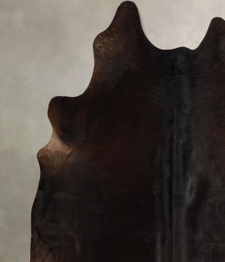 Chocolate X-Large Brazilian Cowhide Rug 7'1"H x 6'8"W #A42797 by Hudson Hides