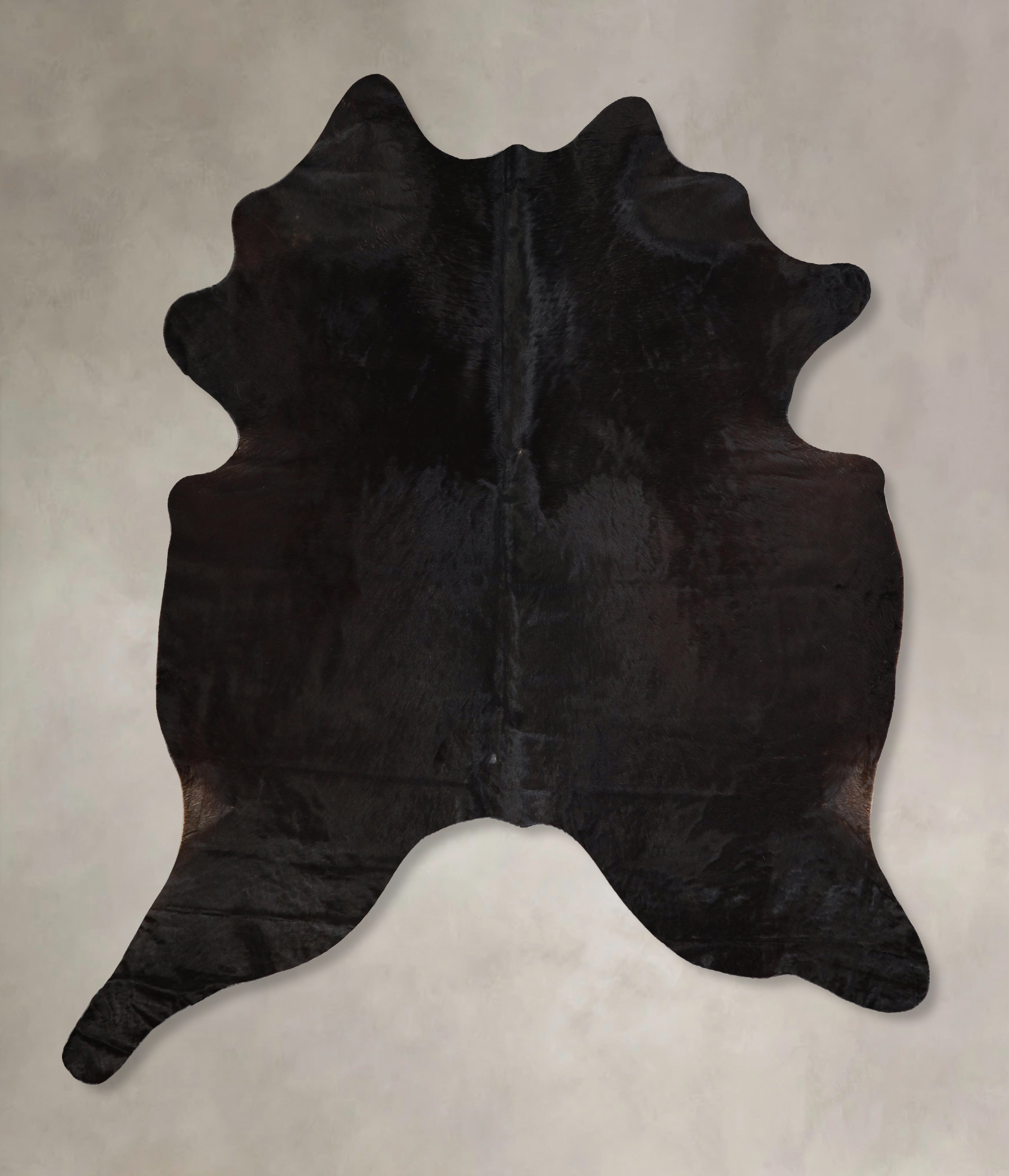 Solid Black Cowhide Rug #A42798