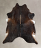 Chocolate X-Large Brazilian Cowhide Rug 7'1
