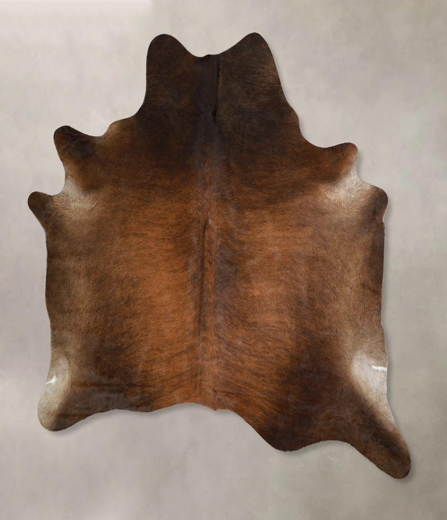 Chocolate X-Large Brazilian Cowhide Rug 6'11"H x 6'5"W #A42814 by Hudson Hides