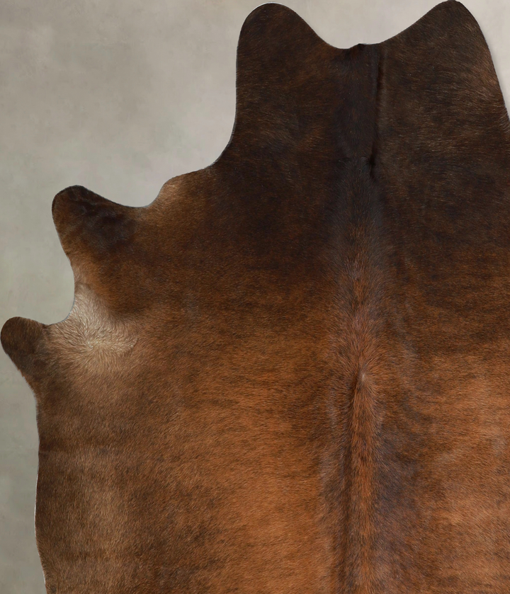 Chocolate X-Large Brazilian Cowhide Rug 6'11"H x 6'5"W #A42814 by Hudson Hides