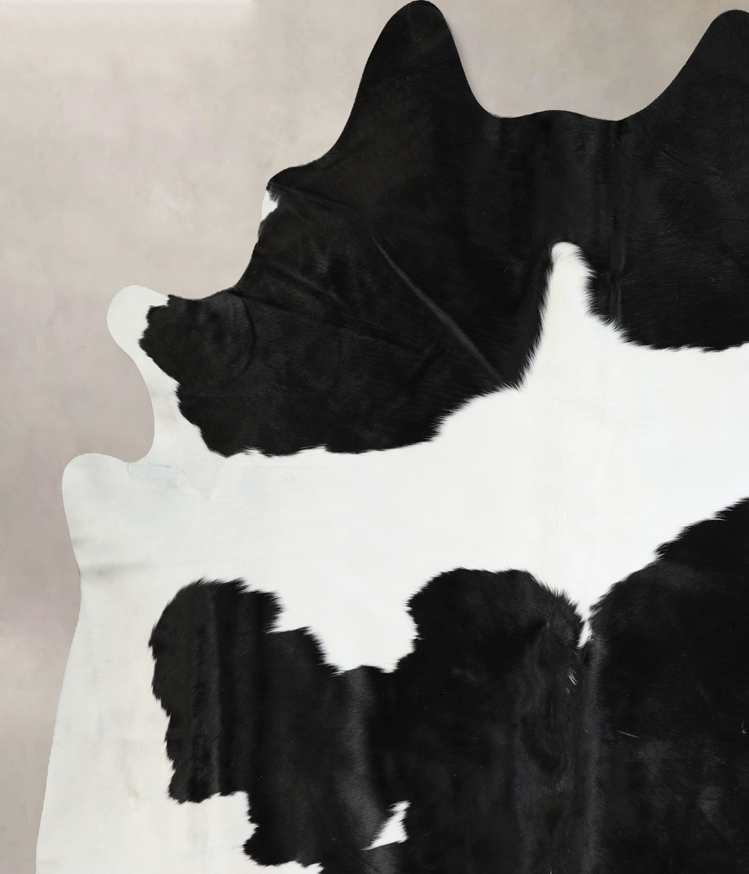 Black and White XX-Large Brazilian Cowhide Rug 7'10"H x 6'11"W #A42816