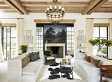 Black and White XX-Large Brazilian Cowhide Rug 7'10"H x 6'11"W #A42816 by Hudson Hides