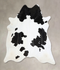 Black and White X-Large Brazilian Cowhide Rug 7'1
