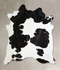 Black and White X-Large Brazilian Cowhide Rug 7'1