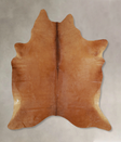 Solid Brown X-Large Brazilian Cowhide Rug 7'3"H x 5'11"W #A42822 by Hudson Hides