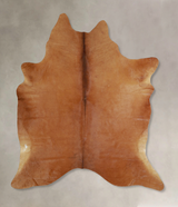 Solid Brown X-Large Brazilian Cowhide Rug 7'3"H x 5'11"W #A42822 by Hudson Hides