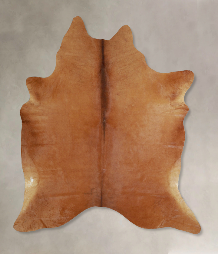 Solid Brown X-Large Brazilian Cowhide Rug 7'3"H x 5'11"W #A42822 by Hudson Hides