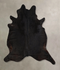Solid Black X-Large Brazilian Cowhide Rug 6'11