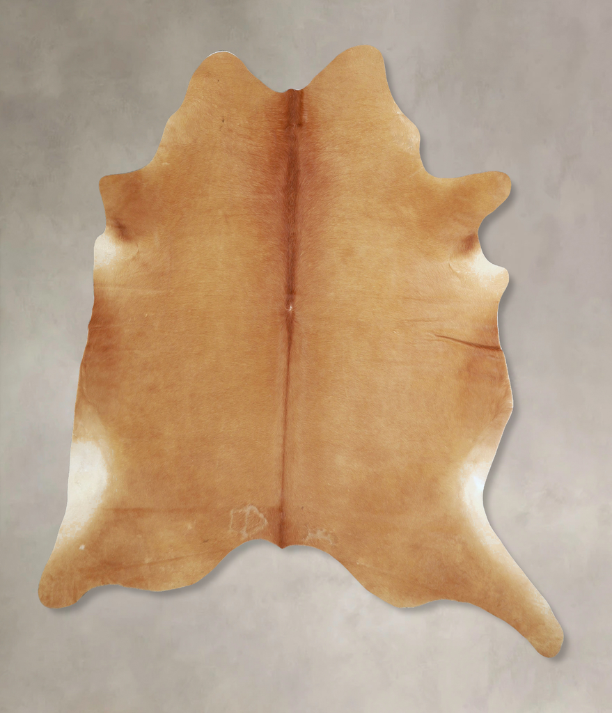 Beige X-Large Brazilian Cowhide Rug 7'4"H x 6'5"W #A42843 by Hudson Hides