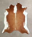 Brown and White X-Large Brazilian Cowhide Rug 6'6"H x 6'6"W #A42844 by Hudson Hides