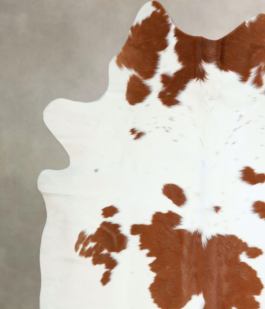 Brown and White XX-Large Brazilian Cowhide Rug 7'5"H x 6'10"W #A42855 
