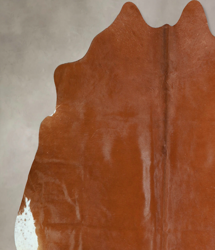 Solid Brown X-Large Brazilian Cowhide Rug 6'7"H x 6'9"W #A42860 by Hudson Hides