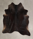 Solid Black X-Large Brazilian Cowhide Rug 7'5"H x 6'6"W #A42864 by Hudson Hides
