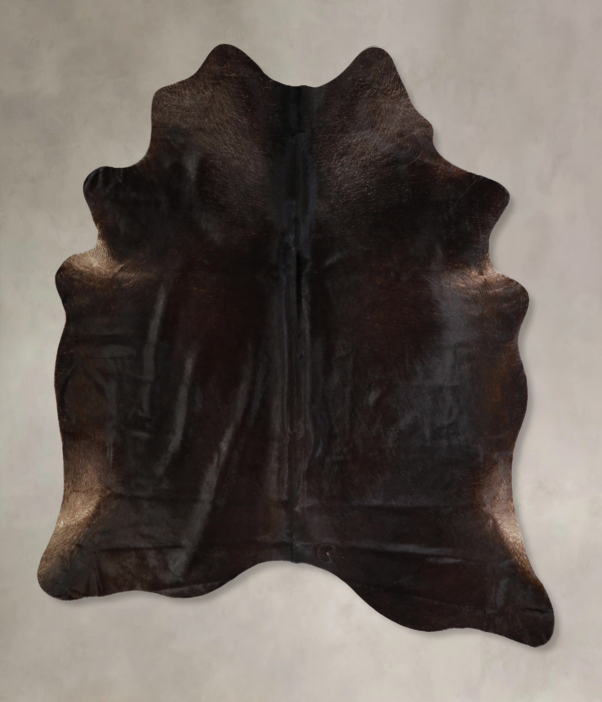Solid Black Cowhide Rug #A42864