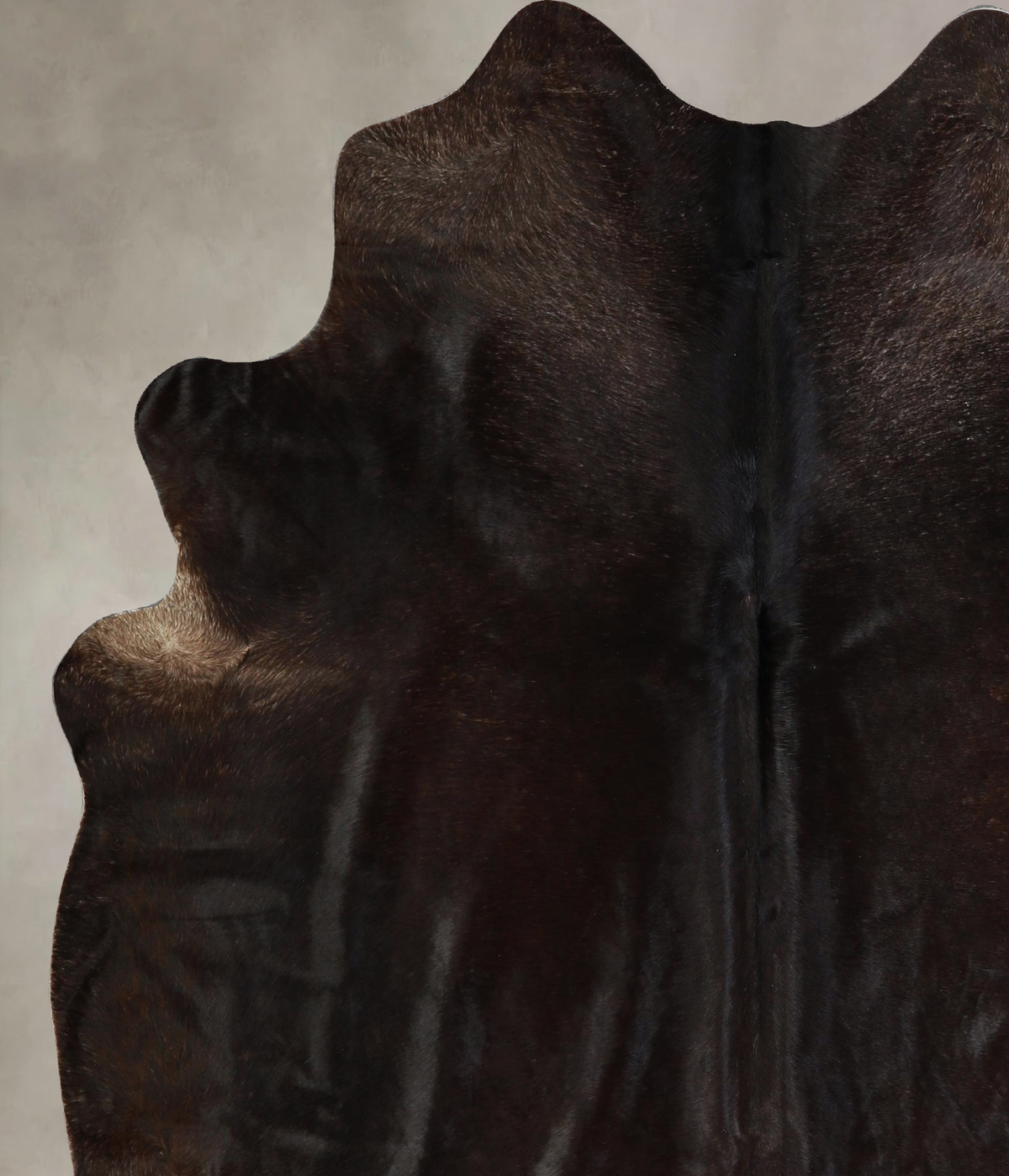 Solid Black Cowhide Rug #A42864