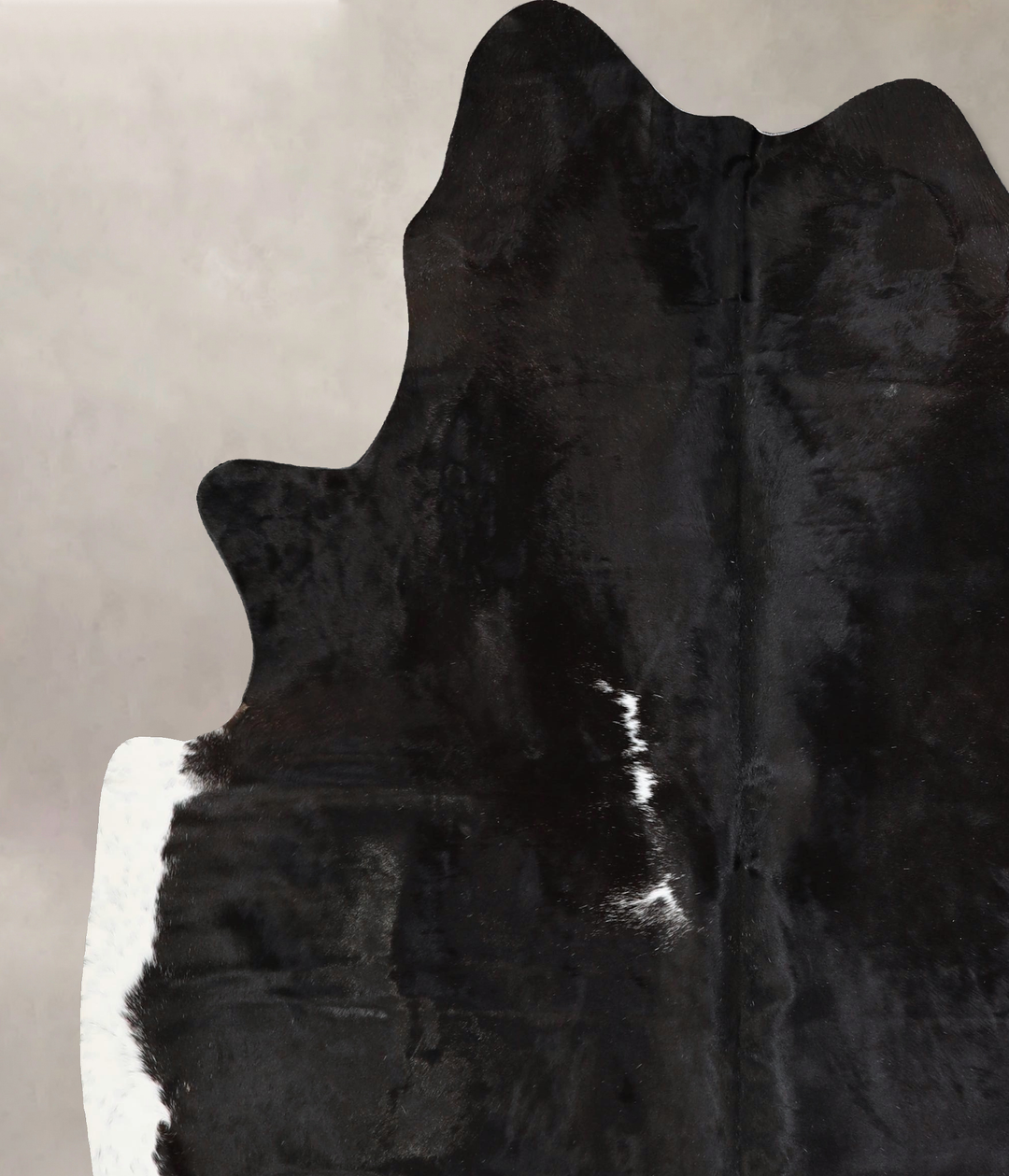 Black and White X-Large Brazilian Cowhide Rug 7'3"H x 6'2"W #A42867 by