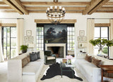 Black and White X-Large Brazilian Cowhide Rug 6'10"H x 6'5"W #A42869 by Hudson Hides