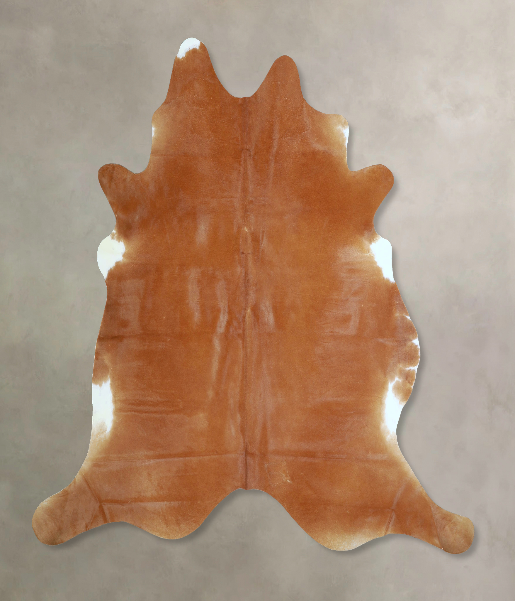 Solid Brown Cowhide Rug #A42931
