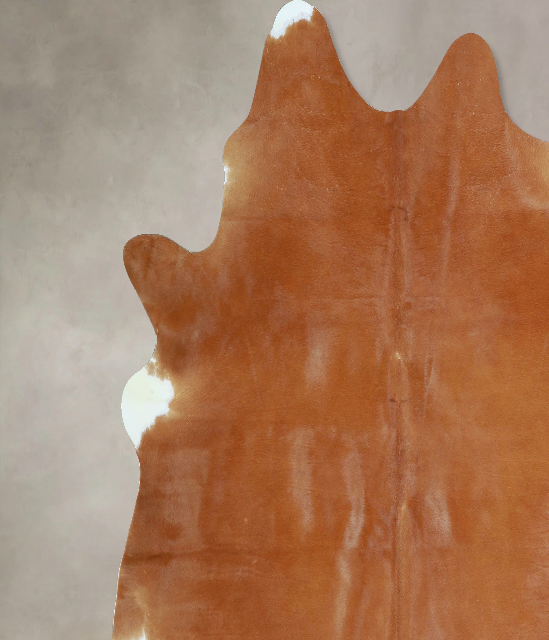 Solid Brown Cowhide Rug #A42931