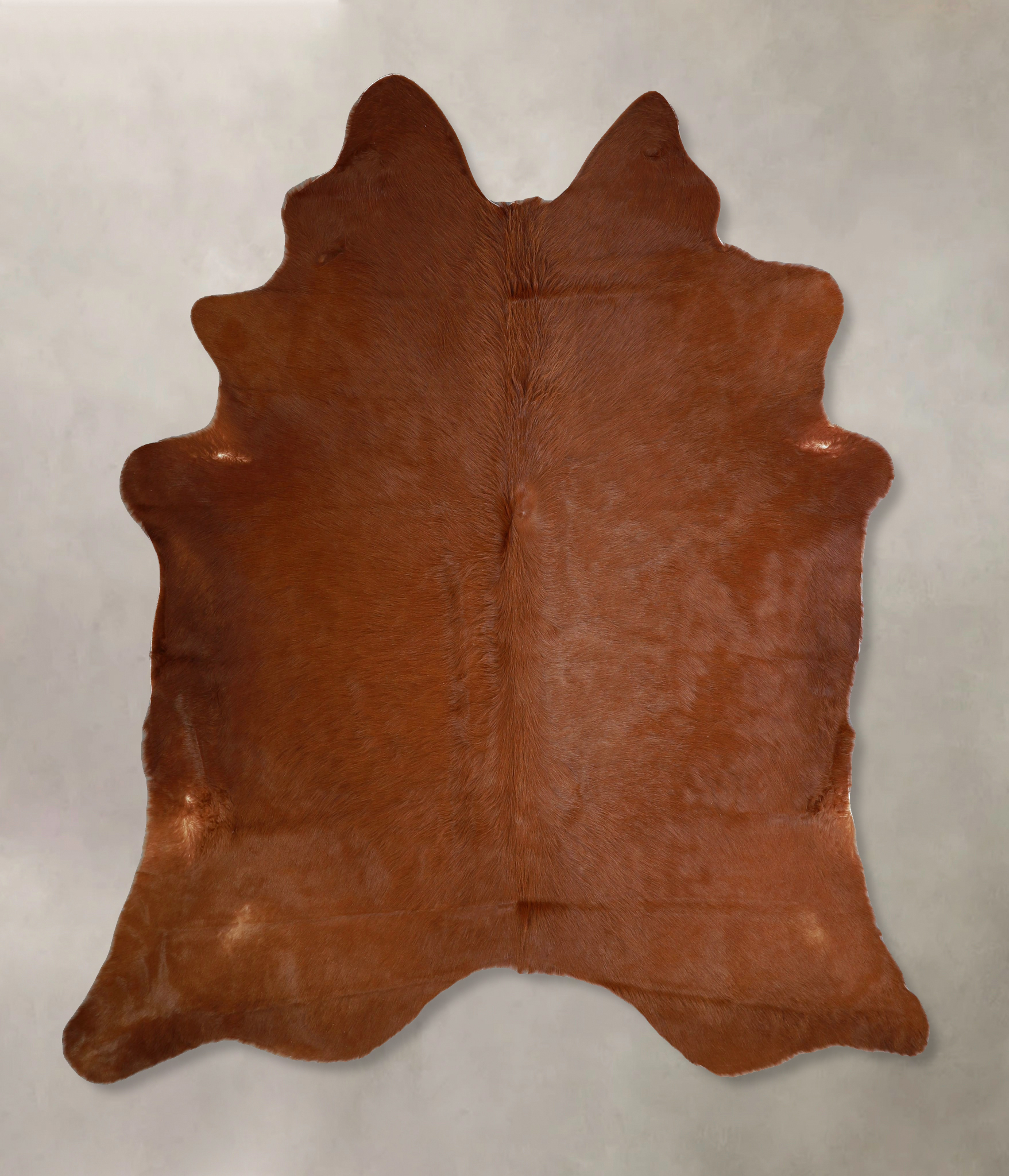 Solid Brown Cowhide Rug #A42933